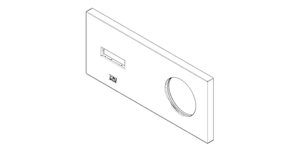 DORNBRACHT Abdeckung ERSATZTEILE 90110118600 80 x 180 x 9 mm Platin, 90110118600-08 Galeriebild 1